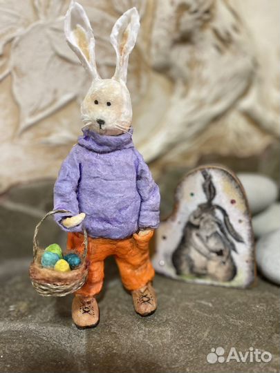 Ватная игрушка Кролик Интерьерная