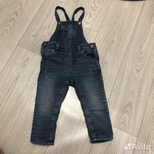 Комбинезон джинсовый утепленный zara 86