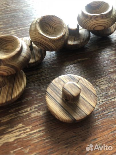 Пуговицы деревянные 15 шт