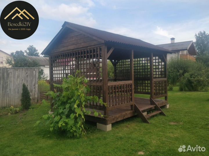 Беседка из бруса