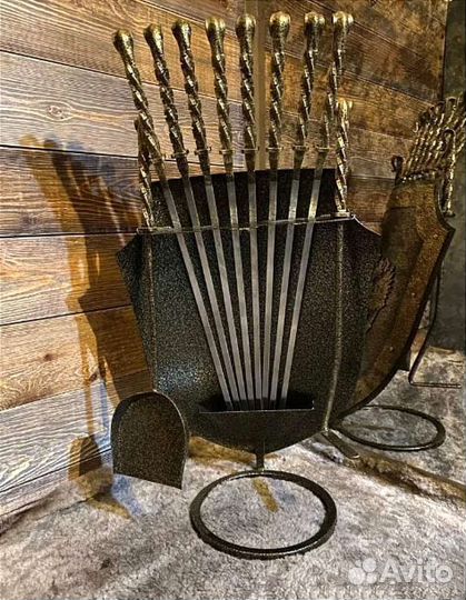 Подставка для шампуров, шампура