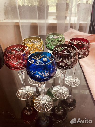 6 шт. Фужеры винтаж хрусталь Nachtmann Германия