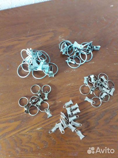 Советские винтажные зажимы и кольца для штор