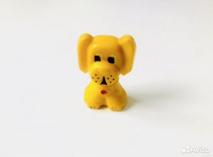 СССР советская игрушка брелок желтая собачка