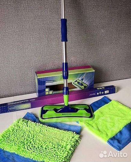 Швабра гринвей с двумя насадками