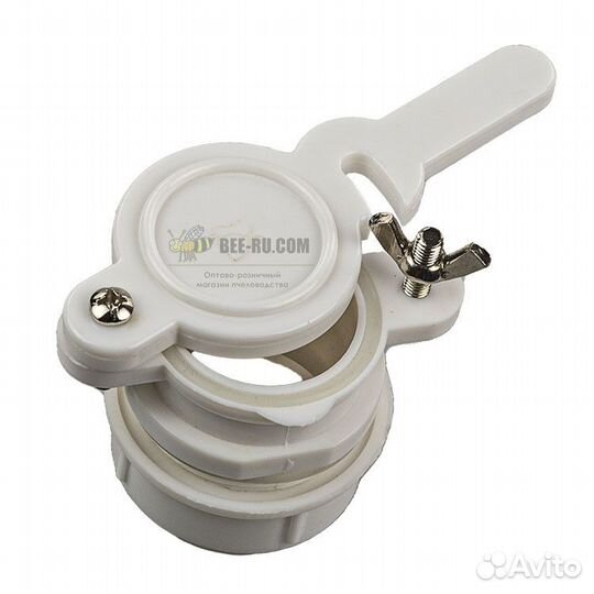 Кран для куботейнера и ведра D48 (белый)