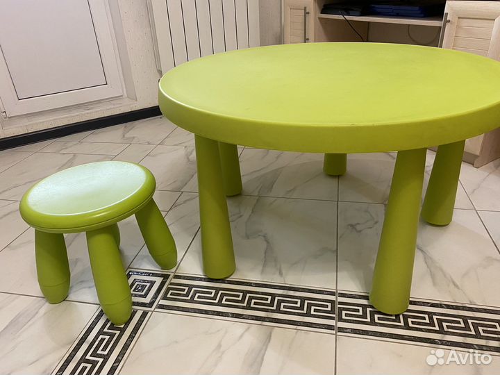 Детский столик и стульчик IKEA