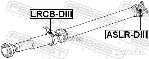 Подшипник подвесной карданного вала land rover