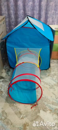 Детская игровая палатка с тоннелем