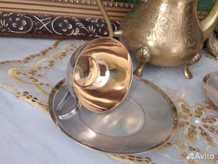 Кофейные пары мельхиор из СССР