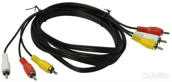 Кабель соединительный 3xRCA (M) - 3xRCA (M) 2м