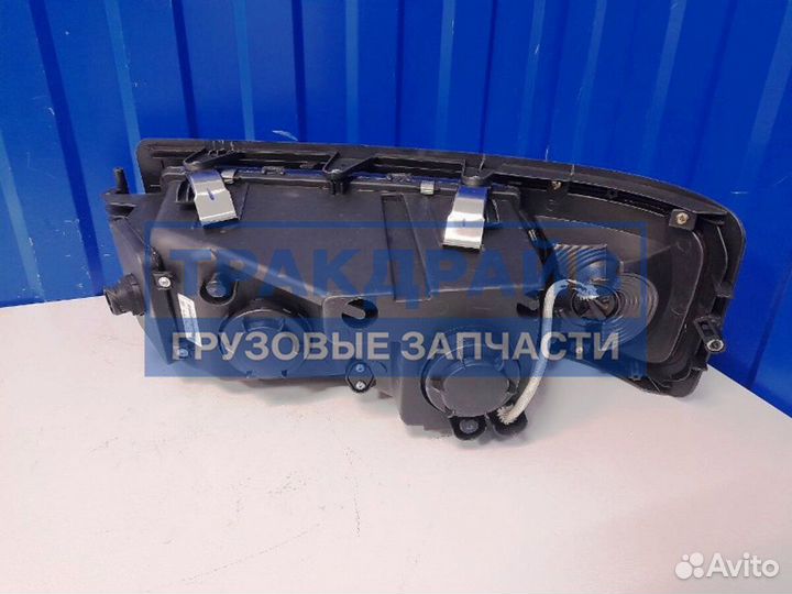 Фара передняя shacman f2000 левая стекло с линзой