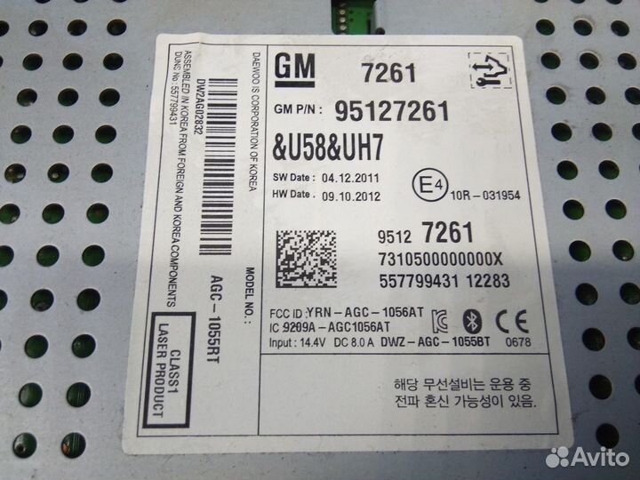 Магнитола Chevrolet Aveo (T300) 2011