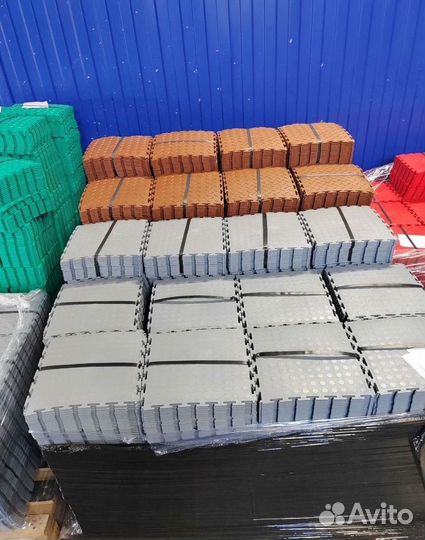 Модульная плитка пвх в фитнес зал