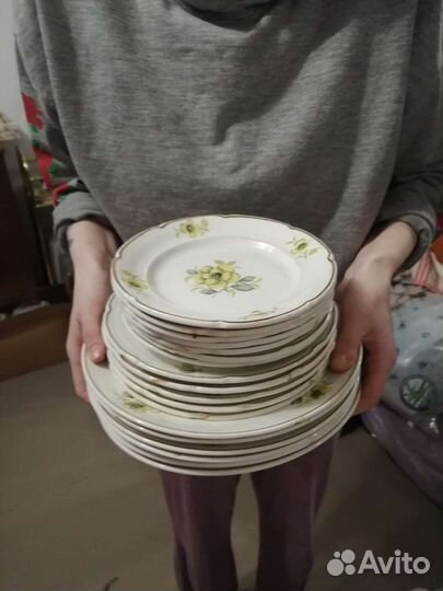 Тарелки зик, кружевной борт