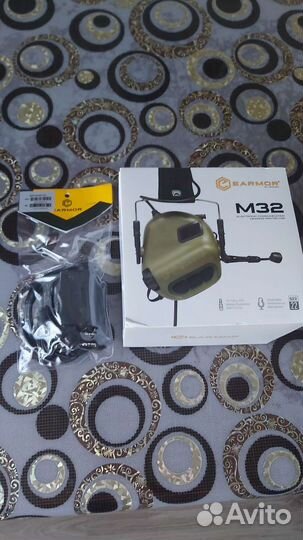 Оригинальные наушники earmor М 32 с кнопкой PTT