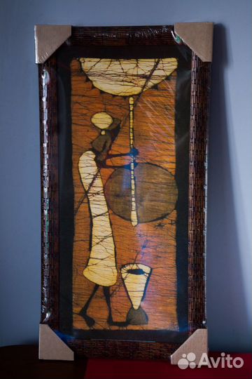 Постер в раме триптих этномотив