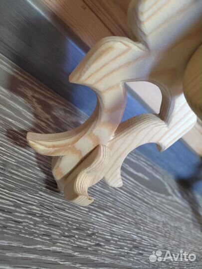 Вешалка с полкой для бани