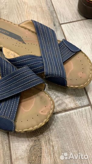 Шлепанцы кожаные обувь медицинская женская