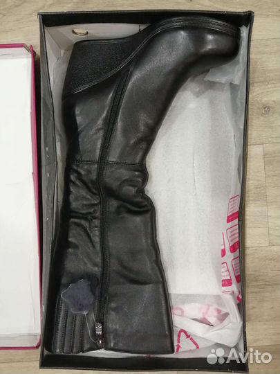 Сапоги новые женские зимние кожаные 41 размер