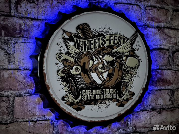 Декор на стену Wheels Fest