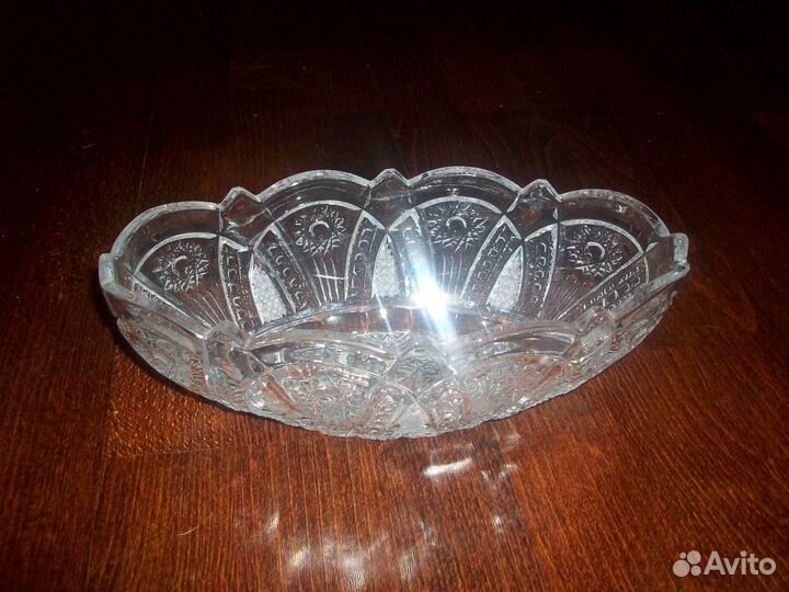 Хрустальные салатники СССР Алмазная грань от