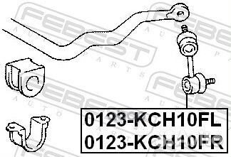 Тяга стабилизатора перед лев 0123KCH10FL