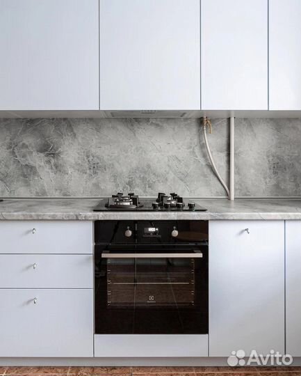 Один из вариантов бюджетной прямой кухни