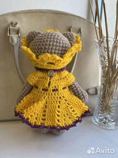 Мишка Тедди ручная работа вязаная игрушки