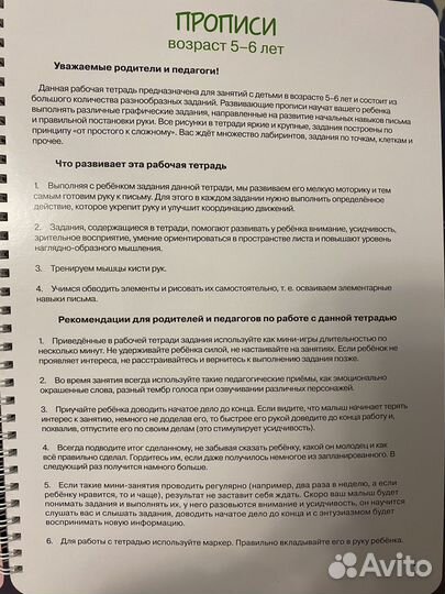 Прописи Юлии Фишер 5-6 лет