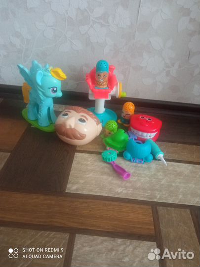Play doh сумашедшие волосы, мистер зубастик, пони