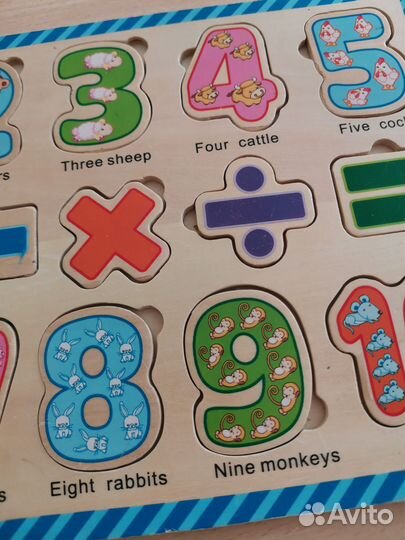 Рамка вкладыш цифры