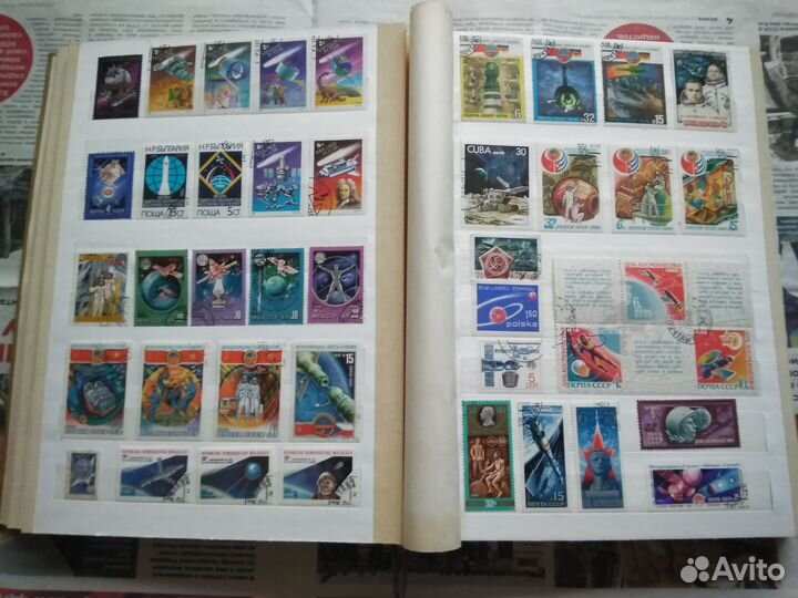 Альбом с марками.Космос