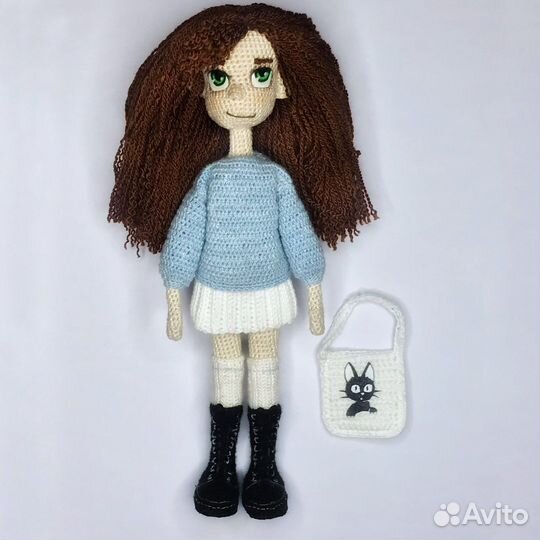 Каркасная вязанная кукла