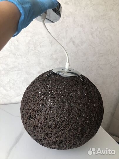Светильник подвесной плетеный