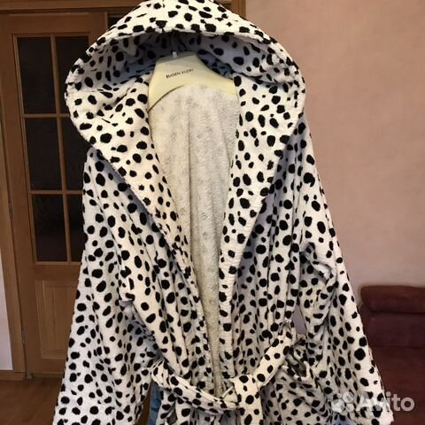 Халат махровый женский с капюшоном