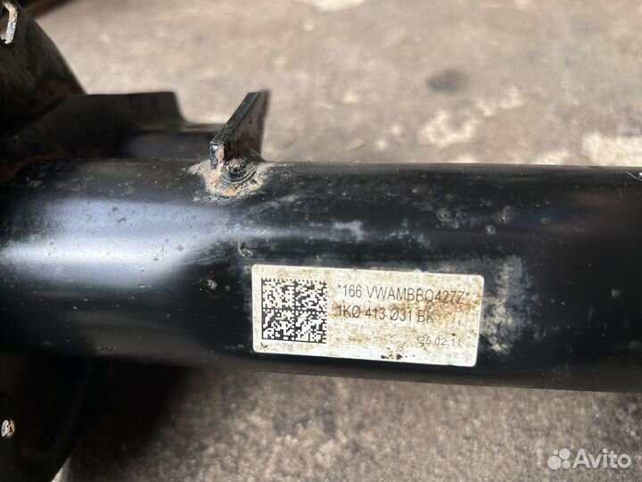 Комплект подвески амортизаторы+пружины octavia a5