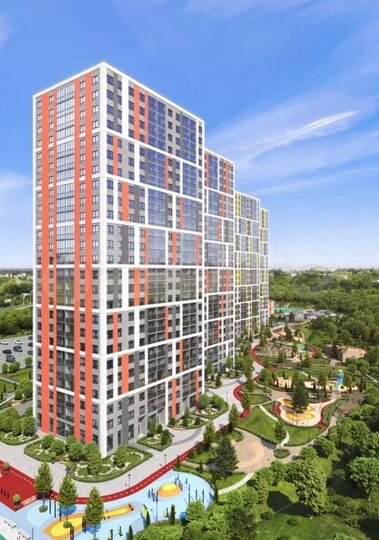 2-к. квартира, 71,3 м², 6/25 эт.