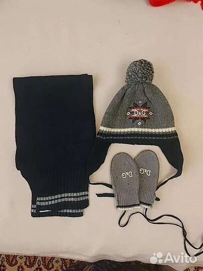 Шапка, шарф, варежки Dolce&gabbana