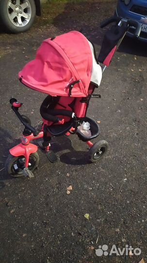 Детский велосипед с родительской ручкой