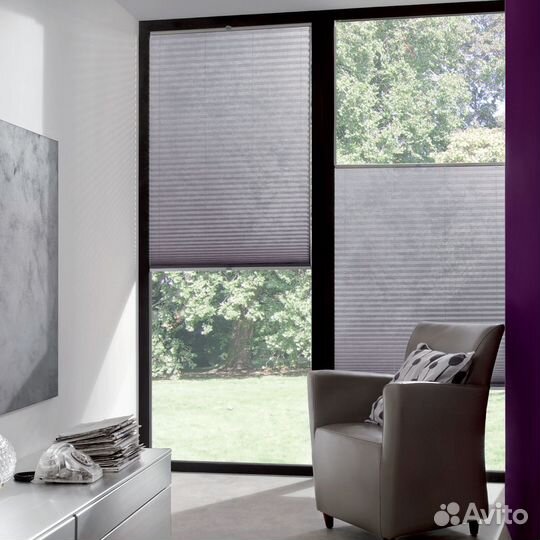 Шторы складные автоматические плиссе / гофре