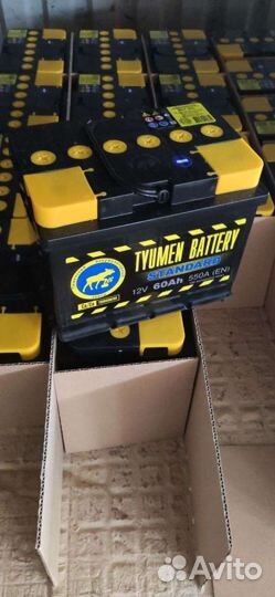 Аккумулятор новый Тюмень/Tyumen Standart 60ah 550А