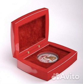 Монета Собака Английский бульдог Фиджи 2013 футляр