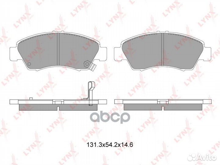 Колодки тормозные дисковые перед BD3407