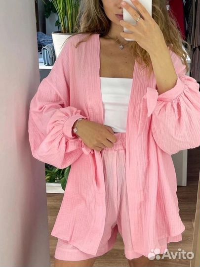 Костюм из муслина кимоно