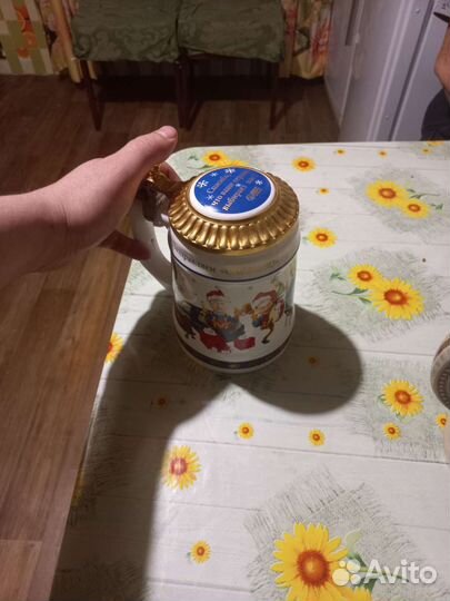 Пивная кружка с крышкой