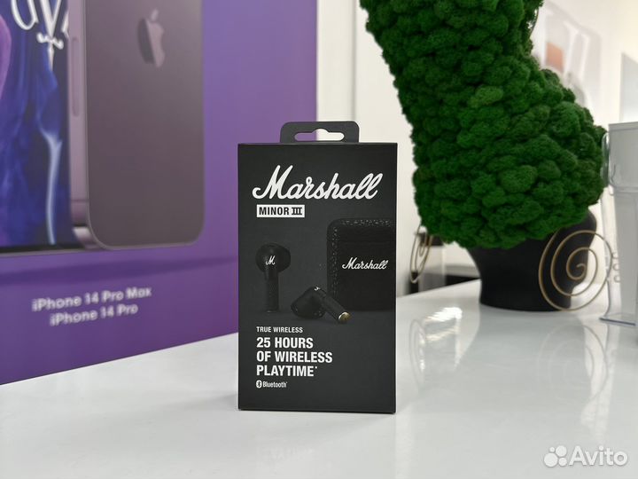 Наушники Marshal Minor 3 Black Гарантия