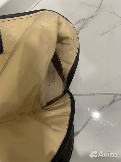 Сапоги женские зимние кожаные 39