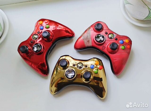 Геймпад xbox 360 оригинал Tomb Raider, Red Chrome