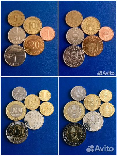 Наборы монет С.Н.Г и Прибалтики